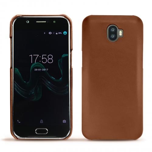 Custodia in pelle Wiko WimMarron ( Nappa - Pantone #8B4720 ) 