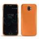 Capa em pele Wiko Wim - Orange ( Nappa - Pantone 1495U ) 