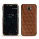 Funda de piel Wiko Wim - Marron - Couture ( Nappa - Pantone 1615C ) 