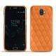 Lederschutzhülle Wiko Wim - Orange - Couture ( Nappa - Pantone 1495U ) 