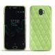 Capa em pele Wiko Wim - Vert olive - Couture ( Nappa - Pantone 578U ) 