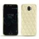 Funda de piel Wiko Wim - Ivoire - Couture ( Sleek P C12 - White ) 