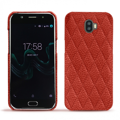 Funda de piel Wiko WimPapaye - Couture ( Pantone #b54317 ) 