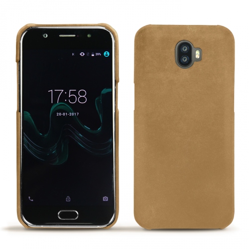 가죽 커버 Wiko WimSable vintage ( Pantone #9b7340 ) 