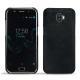 Wiko Wim leather cover - Dark vintage ( Roughtcut - Black#5256 ) 