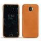 가죽 커버 Wiko Wim - Mandarine vintage ( Pantone 165C ) 