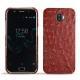 Wiko Wim leather cover - Autruche ciliegia