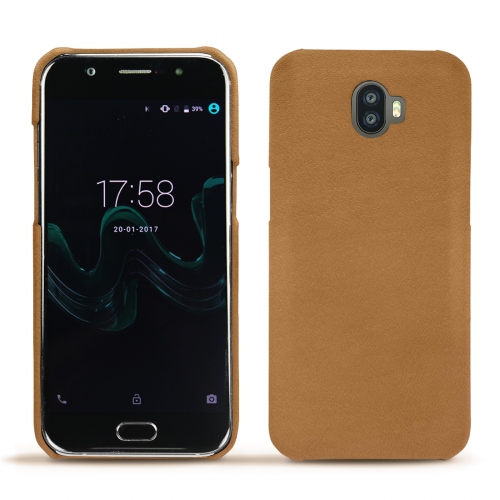 가죽 커버 Wiko WimCastan esparciate ( Pantone #824F2A )