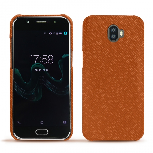 Wiko Wim leather caseOrange vibrant ( Pantone #e36b39 ) 