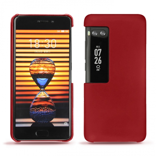 Capa em pele Meizu Pro 7 PlusRouge ( Nappa - Pantone #d50032 ) 