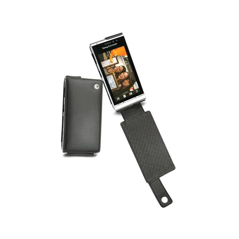가죽 커버 Sony Ericsson Satio - Idou  - Noir ( Nappa - Black ) 