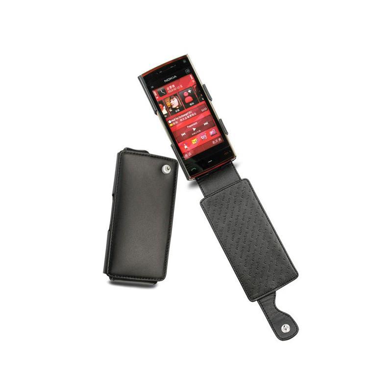 Funda de piel Nokia X6  - Noir ( Nappa - Black ) 