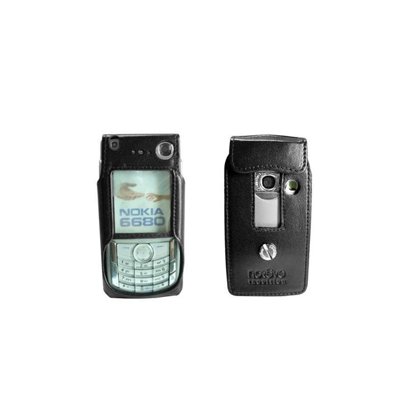 Etui cuir Nokia 6680  - Noir ( Nappa - Black ) 