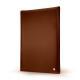 Notizzettel-Spender DIN A4 - Griffe 1 - Marron ( Nappa - Pantone 1615C ) 
