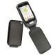 Custodia in pelle LG P500 Optimus One  - Noir ( Nappa - Black ) 
