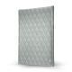 Porte Bloc Note - A4 - Griffe 1 - Gris - Couture ( Nappa - Pantone W428C ) 