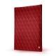 Notizzettel-Spender DIN A4 - Griffe 1 - Rouge - Couture ( Nappa - Pantone 199C ) 