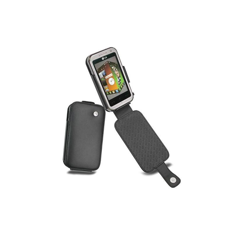 Custodia in pelle LG KM900 Arena  - Noir ( Nappa - Black ) 