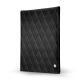 Notizzettel-Spender DIN A5 - Griffe 1 - Noir - Couture ( Nappa - Black ) 