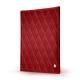 A5サイズノートパッド用ケース - Griffe 1 - Rouge - Couture ( Nappa - Pantone 199C ) 