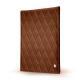 Notizzettel-Spender DIN A5 - Griffe 1 - Marron - Couture ( Nappa - Pantone 1615C ) 