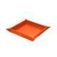 Leather tidy - M - Orange fluo