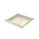 Ablage aus Leder - M - Blanc escumo