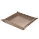 Cesto em pele - XL - Taupe vintage ( Pantone 7530C ) 