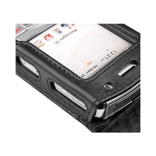                                                         Housse cuir BlackBerry Pearl 8110 - 8120 - 8130 
                                                      