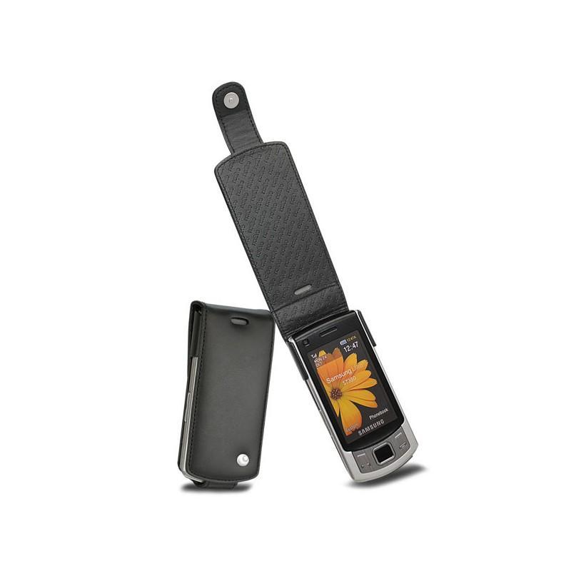 Capa em pele Samsung GT-S7350 Ultraslide  - Noir ( Nappa - Black ) 