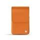 Etui cuir pour paquet de cigarettes - Orange ( Nappa - Pantone 1495U ) 