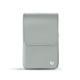 Etui cuir pour paquet de cigarettes - Gris ( Nappa - Pantone W428C ) 