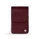 Etui cuir pour paquet de cigarettes - Lie de vin ( Pantone 5115C ) 