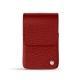Etui cuir pour paquet de cigarettes - Tomate ( Pantone 187C ) 