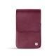 Etui cuir pour paquet de cigarettes - Prune vintage ( Pantone 512C ) 