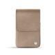 Etui cuir pour paquet de cigarettes - Taupe vintage ( Pantone 7530C ) 