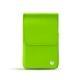 Etui cuir pour paquet de cigarettes - Vert fluo