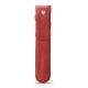Leather pen case - Cerise vintage ( Pantone 185C ) 