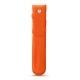 Stiftetui aus Leder - Orange fluo