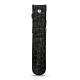 Leather pen case - Autruche nero