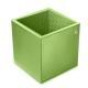 Copo porta-canetas em pele - quadrado - Vert olive ( Nappa - Pantone 578U ) 