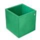 Portapenne in cuoio - quadrato - Menthe vintage ( Pantone 562C ) 
