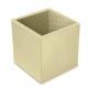 Stiftbecher aus Leder - Quadratisch - Beige PU
