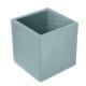 Leather pen pot - square - Bleu Ciel PU