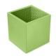Stiftbecher aus Leder - Quadratisch - Vert olive PU