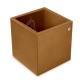 Leather pen pot - square - Castan esparciate