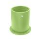 Portapenne in cuoio - rotondo - Vert olive ( Nappa - Pantone 578U ) 