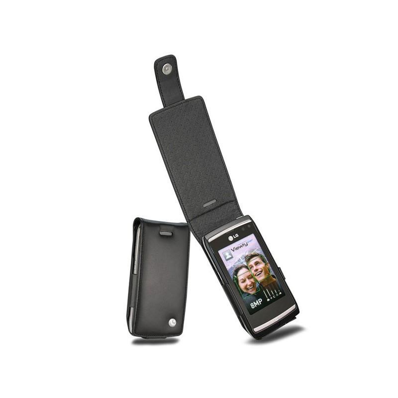 가죽 커버 LG GC900 Viewty Smart  - Noir ( Nappa - Black ) 