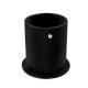 Copo porta-canetas em pele - redondo - Ebène ( Sleek P C12 - Black ) 