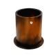 Stiftbecher aus Leder - Rund - Marron Patine